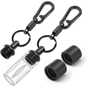 Thread Protector 1/2 x 28 UNEF, or 5/8 x 24 UNEF with Key Chain Storage Tools, CNC Machined