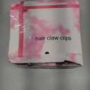 12 Pack Clear Square Claw Clips, Big and Small Neutral Rectangle Hair Claw Clips, Non-slip Matte Large Hair Clips for Women,Strong Hold jaw clip for Thick Thin Hair