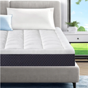 ELEMUSE Cooling Gel Memory Foam Plus Pillowtop Mattress, CertiPUR-US® Certified Breathable Bed in a Box for Pressure Relief, Fiberglass-Free, Full Size Mattress White, 5 Inch