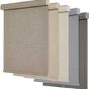 Persilux Blackout Roller Shades for Windows,Cordless,Linen Fabric,Roller Blinds,Thermal Insulated Fabric UV Protection,Window Shades for Home,Office,Bedroom,door,Blackout-light brown,Custom Now