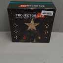 Christmas Tree Topper Lighted with 6 Patterns Projector, Christmas Tree Star Topper Built-in 3D Glitter LED Rotating Lights, Gold Tree Topper Christmas Decoration for Xmas Party Holiday