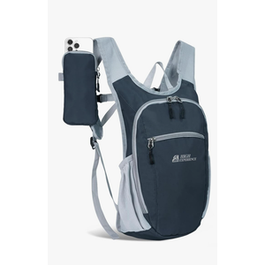 Hiking Backpack 10L/15L Small Daypack Lightweight Packable Travel Foldable Water Resistan for Women Men (Gray, 10L