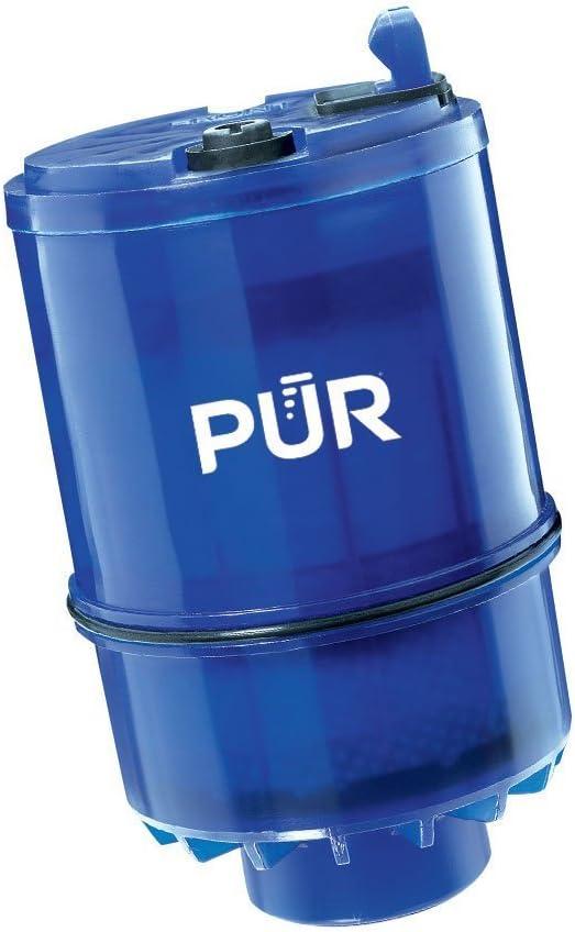 PUR PLUS Faucet Mount Replacement Filter 3-Pack, Genuine PUR Filter, 3-in-1 Powerful, Natural Mineral Filtration, Lead Removal, 9-Month Value, Blue