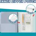 H4D 24 Pocket Morandi Color Spiral Multi Pocket Folder Poly Project Organizer