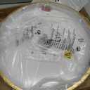 libtit 16Inch Flush Mount LED Ceiling Light Fixture, 3000K 4000K 6500K Adjustable, 36W 3600lm Gold Satin Round Ceiling Lamp for Bathroom Shower Hallway Kitchen, 1 Pack