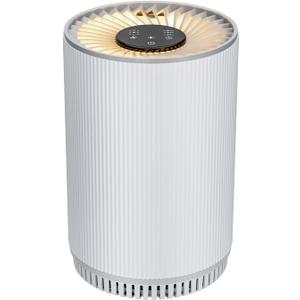 AIUZLK Air Purifiers for Bedroom Home with 3 Stage H13 HEPA Filter,22dB Quiet Desktop Small air Purifier with Night Light, 3 Timing, Suitable for Smoke, Pet Dander, Hair, Odors, KJ80