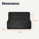 Amazon Basics Cargo Liner Floor Mat, All Weather Trunk Protection, Trimmable to Fit, Black