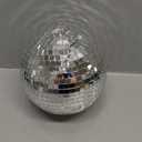 Yescom 4PCS 7" Mirror Disco Ball Set Small Hanging for 70s 80s Party Events Wedding DJ Dance Club Bar Stage Lighting Holiday Business Home Decor Silver