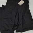 AFITNE Women's Wide Leg Work Pants High Waist Pull On Business Casual Pants Lightweight Lounge Slacks with Pockets 29"/31" ( S, Black)