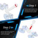 Brennenstuhl Windshield Repair Kit, Windshield Crack Repair Kit, 2 Bottles Car Windshield Chip Repair Kit Quick Fix for Rock Chip Repair Kit Windshield Chips, Cracks, Star-Shaped Crack (Blue)