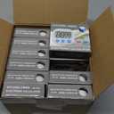 Weewooday 24 Pcs Digital Kitchen Timer Magnetic Timer Bulk On/Off Switch Minute Second Count up Countdown Loud Alarm for Exercise Cook Baking (Black,White)