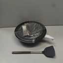 Carbon Steel Wok, 13-Inch, Pre-Seasoned, Non-Stick, with Lid and Spatula, Flat Bottom, Ideal for Stovetop Cooking