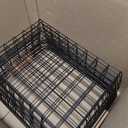 Wire Basket 4 Pcs Wire Storage Baskets Wire Baskets Organizing with Wooden Handles Wire Basket Pantry Organization and Storage Metal Wire Food Storage Basket for Kitchen, Cabinets (Black, 4PCS)
