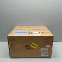 Huuger Nightstand with Charging Station, USB-C Port, Fluted Night Stand with Drawer, Bed Side Table with Solid Wood Feet, Open Storage, End Table with Raised Edge, for Bedroom, Walnut