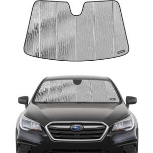 Pigenius Windshield Sunshade for Subaru Legacy/Outback 2015-2019 No Eyesight, Reversible Silver/Black