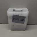 EOENVIVS Plastic Storage Bins with Lids 6 Packs, 7 Quart Storage Organizer Bins with Buckle-Up Latches and Handle, Stackable Storage Containers for Home Pantry Office Classroom Organization, Clear (Black)