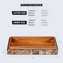 Handicrafts Home Decorative Storage Box 10x4.5  Remote Control Holder, Jewelry Organizer, Modern Decorative Box with Lid, Boho Chic Home Dcor Accent, Vintage Memory Box for Living Room Shelf Dcor (KEPT-PARADOX)