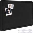 Large Bulletin Board 36" x 24", Foldable Cork Board, Felt Pin Boards