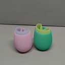 Shark Skinz Set of 4 Pastel Silicone Drinkware, 4 Count (Pack of 1), Multicolor