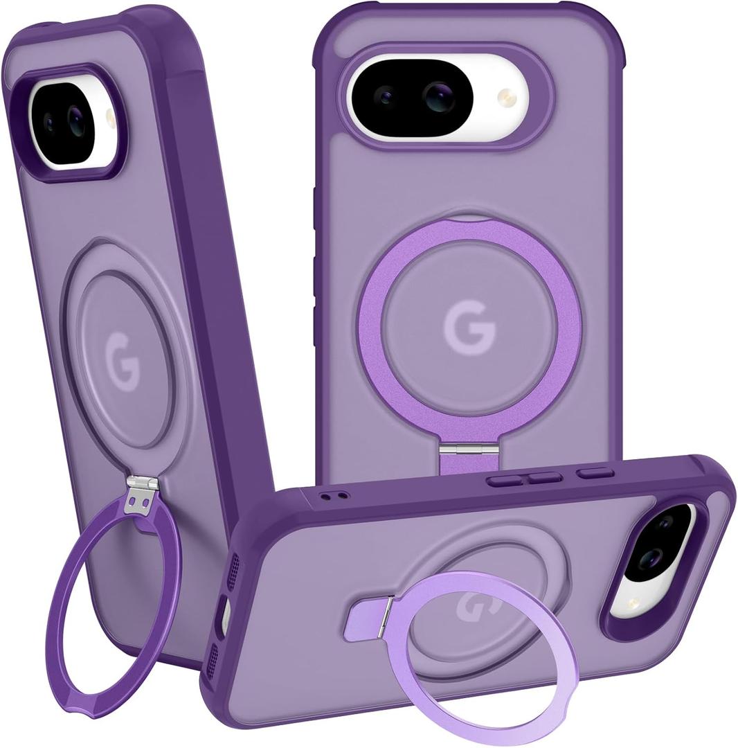 Compatible with Google Pixel 10a Case with Stand, Purple