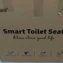 KERDE F30 Square Electric Bidet Seat, Smart Toilet Cover, Heated Water Cleansing, Warm Air Drying, Seat Constant Temperature, Adjustable Temperature, Front-to-Back Nozzle Massage