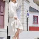 Coutgo Womens Mesh Ballet Flats Crystal Rhinestone Studded Comfortable Mary Jane Dress Shoes (Beige)