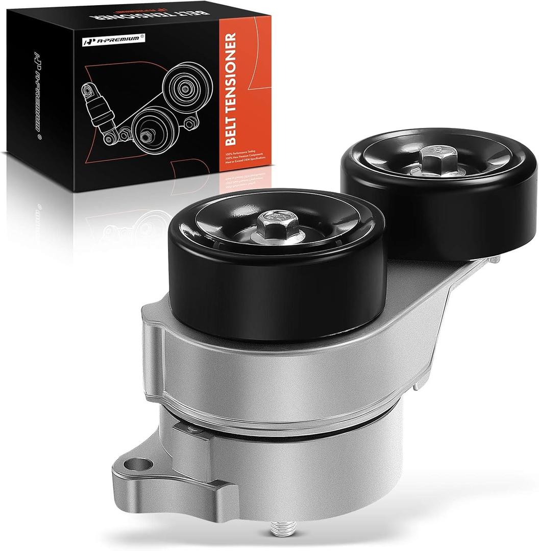 A-Premium Belt Tensioner Assembly with Pulley Compatible with Honda Accord 2003-2012, Odyssey 2005-2010, Pilot, Ridgeline & Acura MDX, RL, TL, ZDX, Replace# 04317RCA305, 31170RCAA01