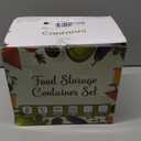 40 Piece Food Storage Containers with Lids(20 Containers & 20 Lids), BPA-Free Plastic Food Containers for Kitchen Storage and Organization, Leak Proof Meal Prep Container, Includes Labels & Pen