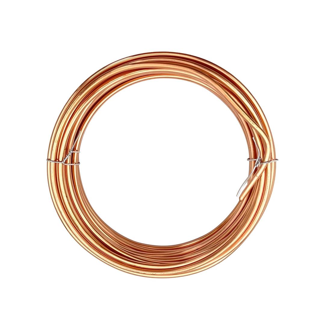 8 Gauge Soft Soild Copper Wire, 21 ft 1LB, 99.9% Pure for Electroculture Gardening, Jewelry Making, Beading, Science Projects