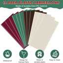 12 Pcs Plastic Christmas Tablecloth Rectangle Bulks, Disposable Beige Brown Green & Wine Red Party Tablecloth Xmas Table Cover for Picnic Birthday Christmas Party Supplies, 54x108 Inch