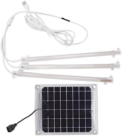 QANYEGN Solar Plant Grow Lamp, LED Plant Grow Light Strip, LED Grow Light for Outdoor Indoor Greenhouse(30W)