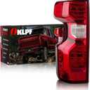OKLPF Rear Brake Tail Lights Compatible With 2019 2020 2021 2022 2023 2024 Chevy Silverado 1500 2500HD 3500HD,Replacement Red Taillight Assembly,Included Bulbs and Harness,Left Driver Side