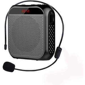 Portable Voice Amplifier with Microphone Headset and Waistband, Rechargeable 2200m Battery 10 Days Work Time, for Teacher Singing Training Presentation Tour