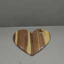 Patelai Heart Shaped Cutting Board Valentine's Day Gifts Acacia Wood Bread Cheese Serving Platter Serving Charcuterie Board for Meat Cheese and Vegetables Women Gifts(Heart Hole Style)