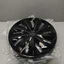 Hubcaps Wheel Cover Replacement R16 Size Hub Cap Universal-Fit Steel Wheel Rim Caps ABS Tire Covers for Most Cars Trucks Sedans SUV -Set of 416-inchBlack