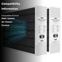 20x25x5 MERV 16 Air Filter Compatible with Lennox HCC20-28 MERV 16 Furnace Filter for HVAC System, Part Number HCF20-16, HCF20-10, 2 Pack