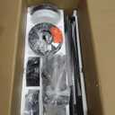 WINGBO 60" DC Ceiling Fan with Lights and 3 Downrods, Matte Black Ceiling Fan, 8 Plywood Blades, 6-Speed Reversible DC Motor, Large Ceiling Fans for Kitchen Bedroom Living Room