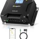 BougeRV MPPT Solar Charge Controller 30A, w/ Low-Temp Cut-Off, APP Control, Backlit LCD, 30 Amp Solar Panel Regulator 12V/24V for LiFePO4, SLD, Gel, FLD, AGM Battery, RV, Marine, Upgraded