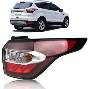 Tail Light Compatible with 2017 2018 Ford Escape S,SE,SEL,Titanium, Rear Taillights with Bulb and Harness, Right Passenger Side Tail lamp Assembly OE: GJ5Z13404C