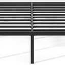 Metal Bed Frame,Twin Size Bed Frame with Storage Space,Heavy Duty Sturdy Mattress Foundation,Easy Assembly,No Box Spring Needed, Black,18 Inch,Twin 