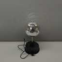 Valentines Disco Ball Light 5" Mirror Ball Motor Hanging Rotating Disco 90s Party Decor 5rpm with 3 Light Color and 18 LED Hanging and Table 2 Use for Wedding Bar Club Band Stage Home Birthday(Black)