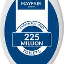 Mayfair Caswell Modern Slow Close Toilet Seat, Durable Plastic, Elongated, White