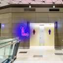 Restroom Neon Sign - Toilet Neon Light with Arrow for Restaurant,Store,Bar,Bathroom Office Hotel Decor (Right Blue)