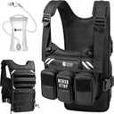 Sahara Sailor Running Vest with 2L Water Bladder, Hydration Vest for Women and Men, Breathable Durable Chest Pack with Waterproof Pockets for Jogging, Trail Running, Hiking
