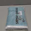 sense gnosis Blue Hand Towel Set of 2 Super Soft 100% Cotton Highly Absorbent Elegant Jacquard Leaves Pattern Decorative Hand Towels for Bathroom Home 13x 29 Inch