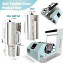 BetterSub 3in1 40 OZ Tumbler Mug Heat Press Machine 30 OZ 20 OZ 16 OZ Sublimation Straight Skinny Tumbler Mug,11 OZ 15 OZ 16 OZ Sublimation Mug Heat Transfer Teal