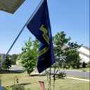 Embroidered Navy Flags 3x5 Outdoor Double Sided- 3Ply Heavy Duty 300D Nylon(All Weather)- Navy Flag Banner -2 Brass Grommets & 4 Rows Stitched
