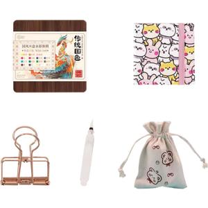Watercolor Travel Set, New Palette Travel Set Mini Watercolor Paint Set, Upgrade Travel Set Mini Portable Watercolor Travel Set (Bear)