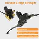 FVRITO Front Disc Hydraulic Brake Master Cylinder Caliper Assembly and Pads for 50cc 70cc 90cc 110cc 125cc SSR Apollo RFZ Taotao Coolster SDG 107 Thumpstar Pitster Pro DHZ Chinese Pit Dirt Bike Parts