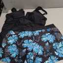 Talisea Tankini Two Piece with Shorts - Womens Tummy Control Swimsuit with Pockets Bathing Suit with V-Wire Boy Shorts, Size: XL
